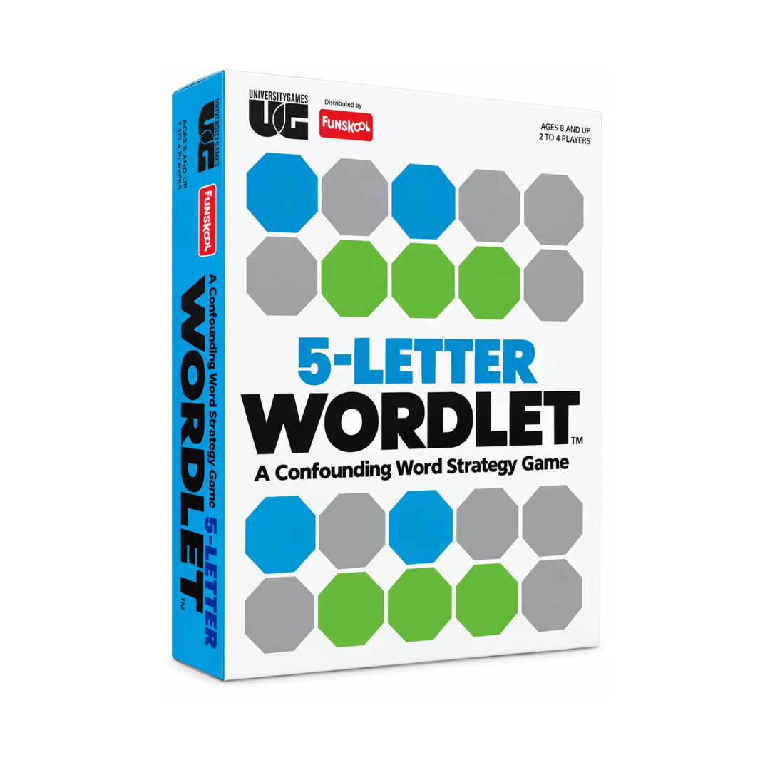 Funskool 5-Letter Wordlet Word Strategy Board Game Guess the Secret Word in 6 Tries | Family Game for Kids Ages 8+