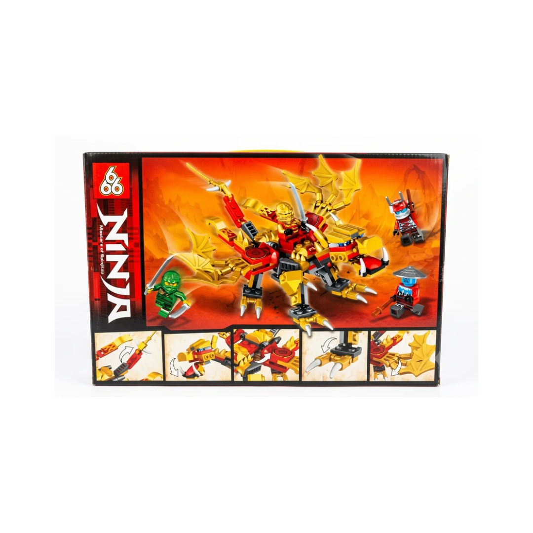 Ninja Masters of Spinjitzu Dragon Building Blocks Set 217 Pieces – 66027, Ages 6–12
