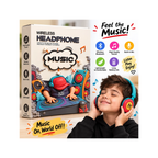 Kids Music Wireless Over-Ear Headphones – Hip Hop DJ Design
