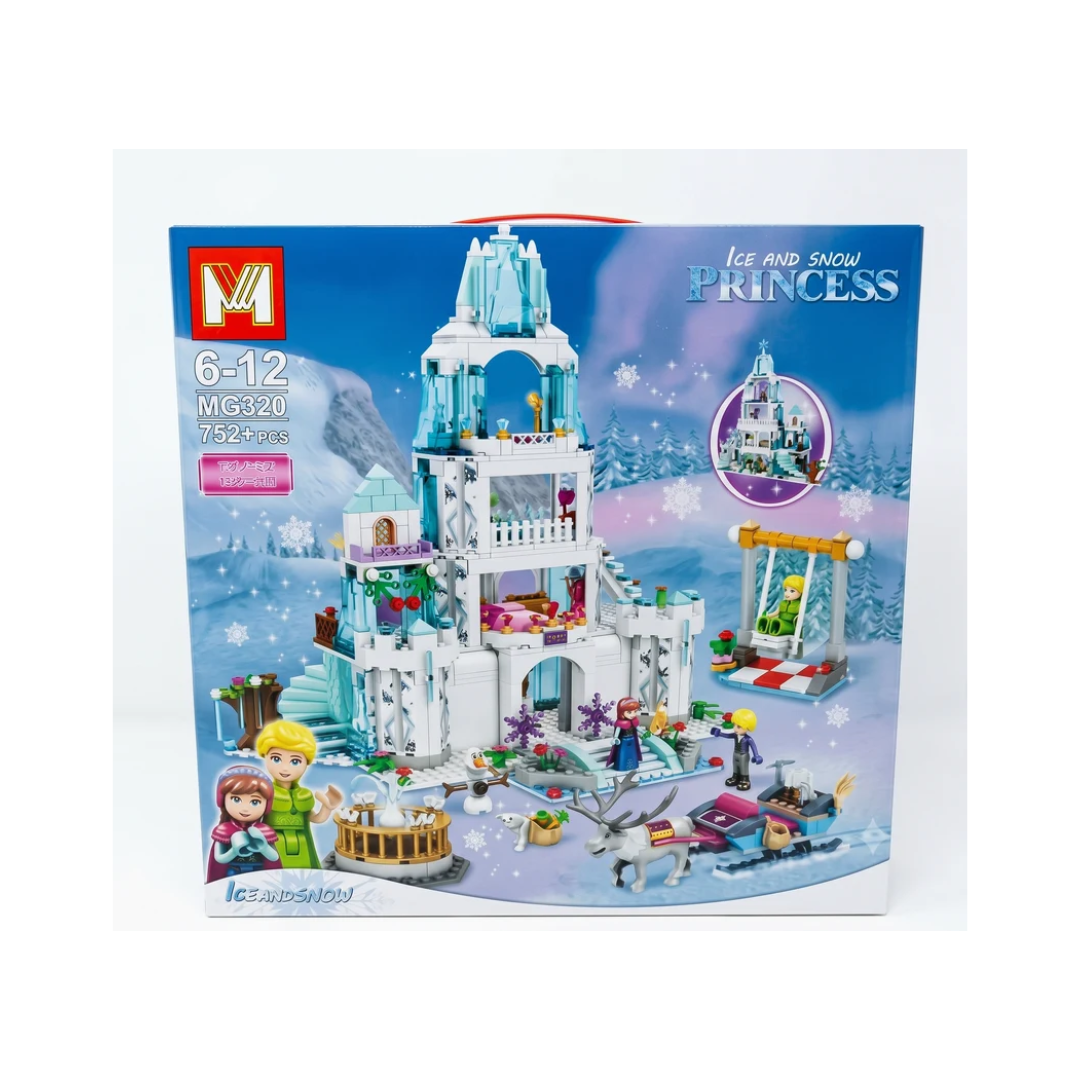 My Partners Ice and Snow Princess Castle Building Blocks Set 752+ Pieces – MG320, Ages 6–12
