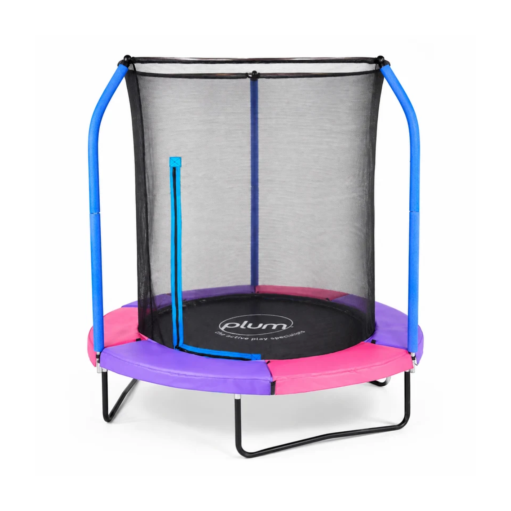Plum 6ft Springsafe Trampoline with Safety Enclosure | Reversible Spring Pad for Kids Ages 3 Years+