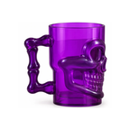 Halloween Skull Mug – Purple Skeleton Face Drinking Cup