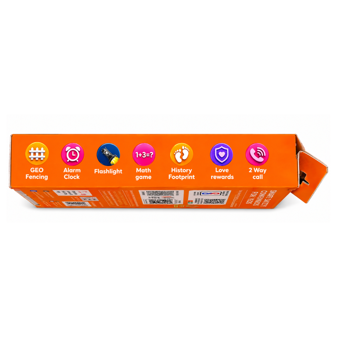 Spiky Centaur Kids Smartwatch | Voice Calling, LBS Tracking & SOS Blue