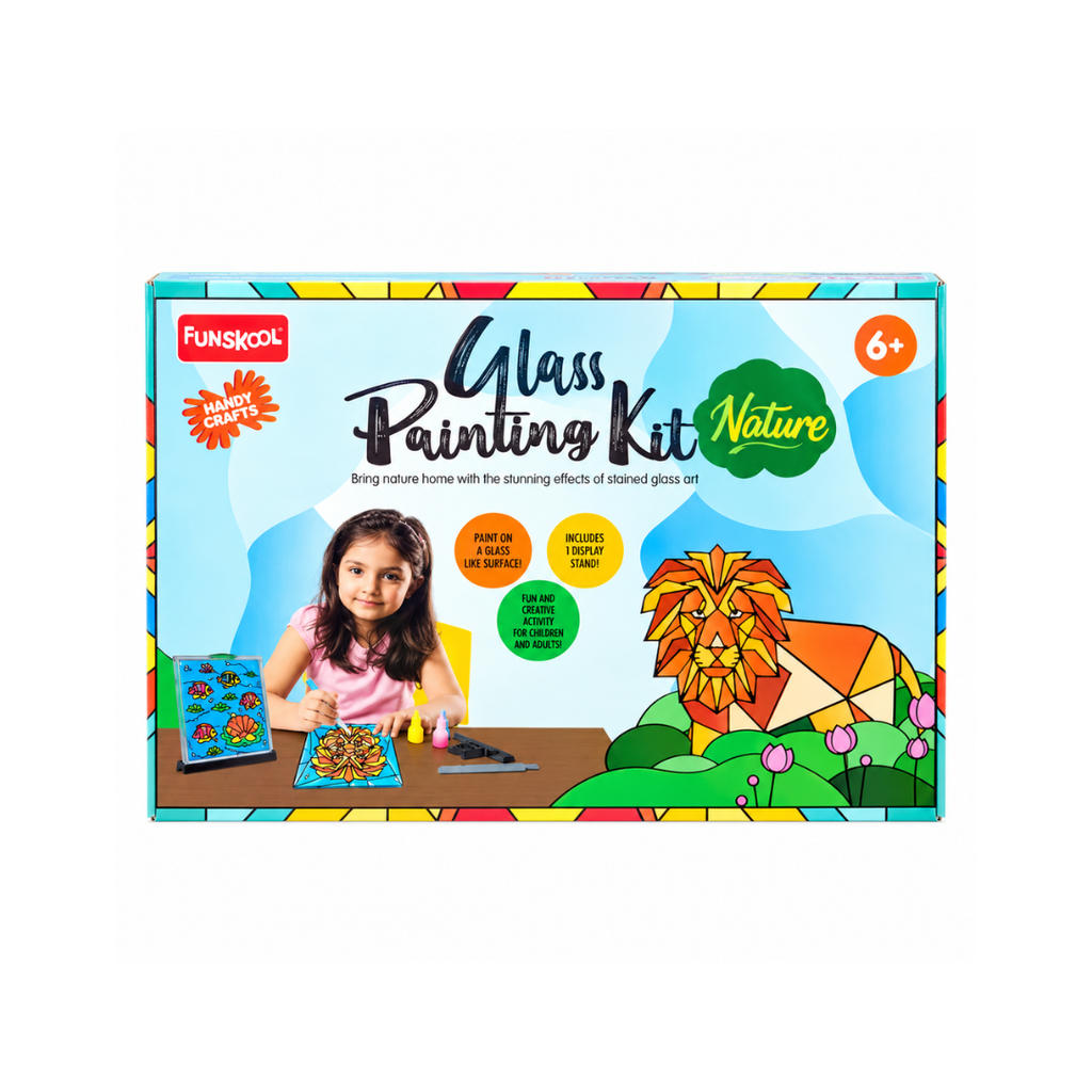 Funskool Handy Crafts Glass Painting Nature Kit