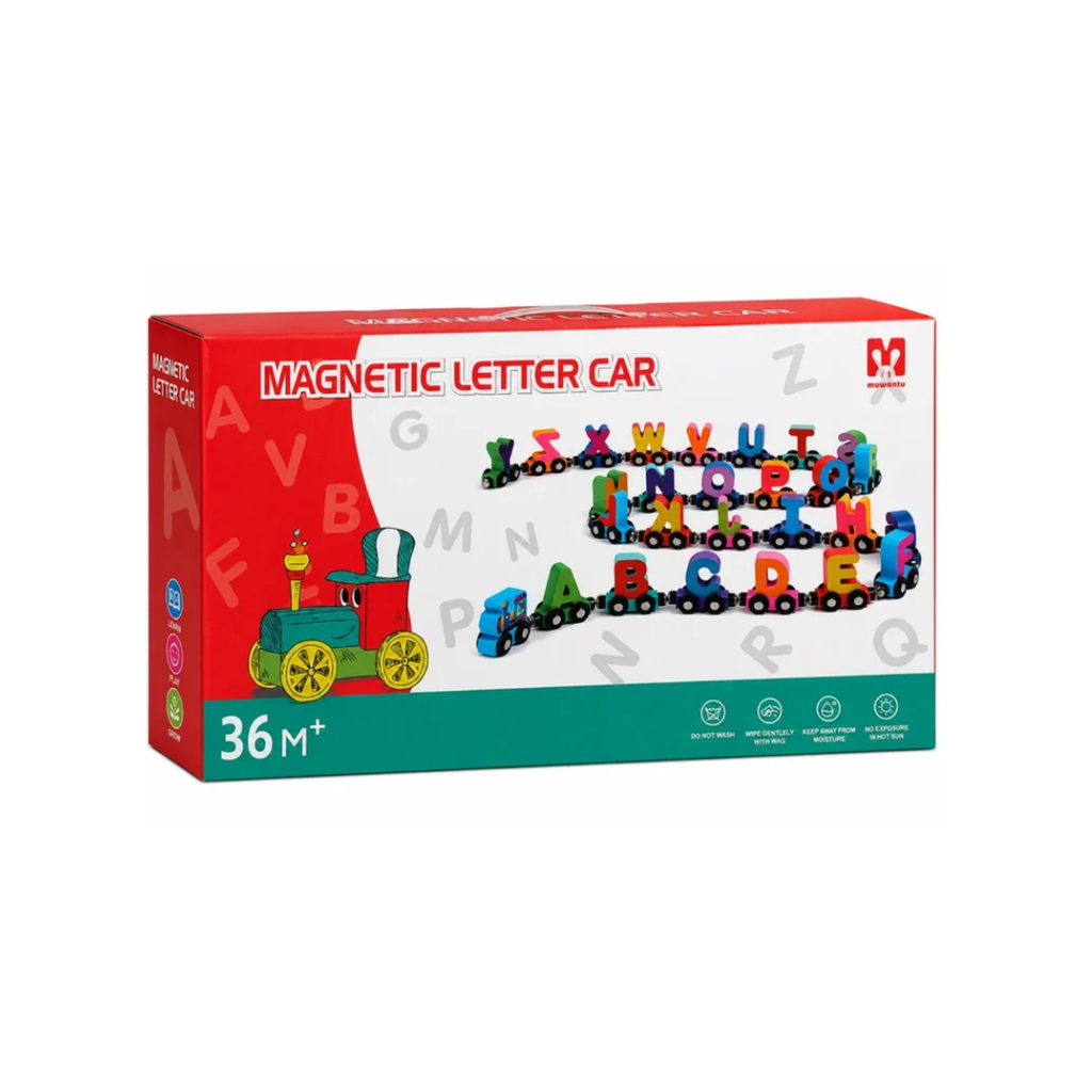 Magnetic Alphabet Letter Train Car Set – Educational ABC Learning Toy for Kids