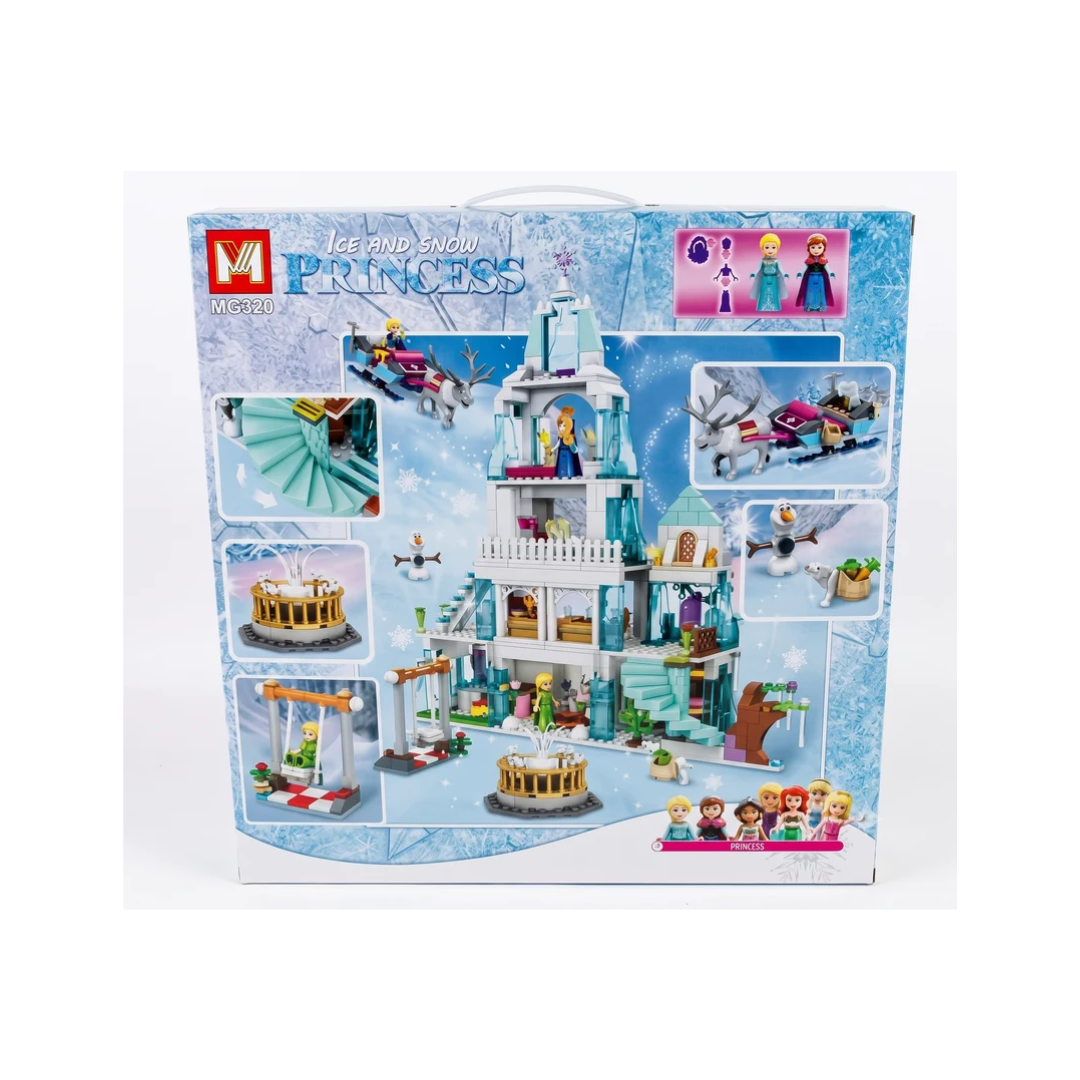My Partners Ice and Snow Princess Castle Building Blocks Set 752+ Pieces – MG320, Ages 6–12