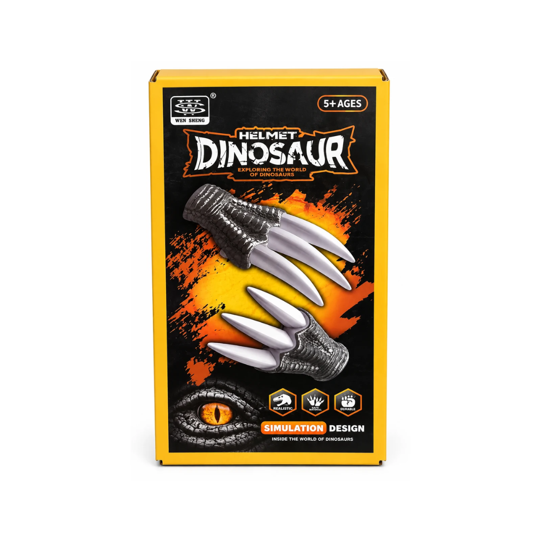Wen Sheng Dinosaur Claw Gloves – Simulation Dinosaur Hands Role Play Toy for Kids 5+