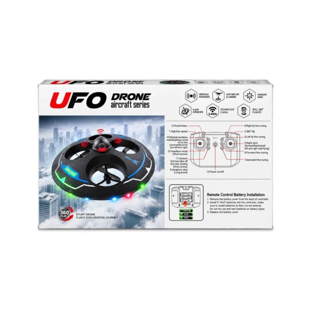 UFO Drone Aircraft Series with HD Camera & Obstacle Avoidance – 2.4GHz