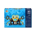 Xinlebei 41 PCS Magnetic Building Blocks Happy Crab | STEM Construction & Creative Learning Toy for Kids 3+