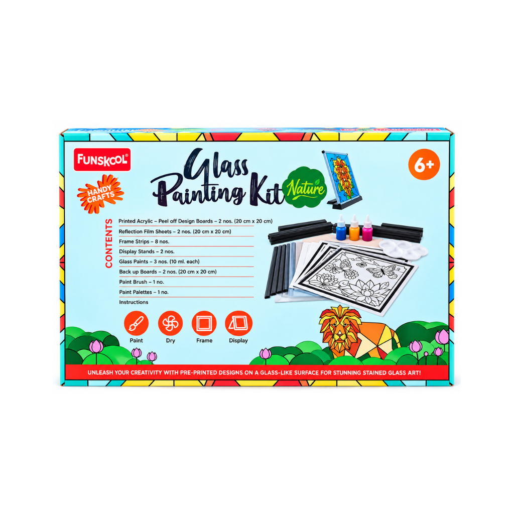 Funskool Handy Crafts Glass Painting Nature Kit