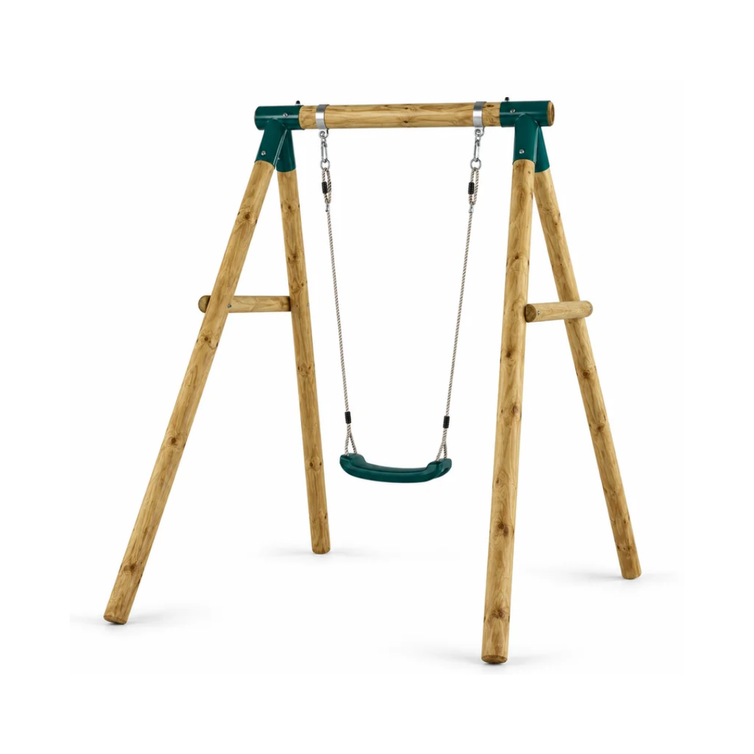 Plum Bush Baby Wooden Swing Set | FSC-Certified Outdoor Garden Swing for Kids Ages 3+ Years