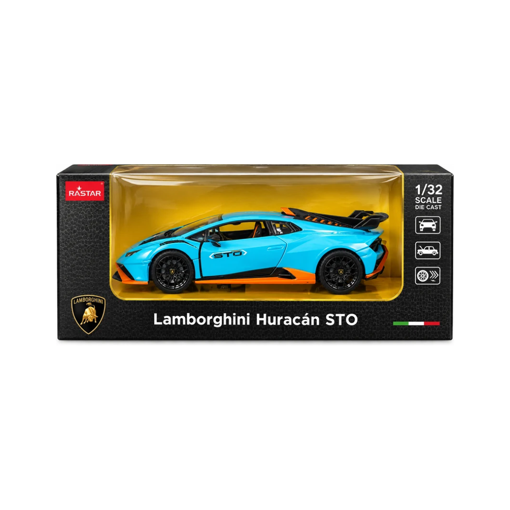 Rastar Lamborghini Huracán STO 1:32 Scale Die-Cast Model Car – Blue