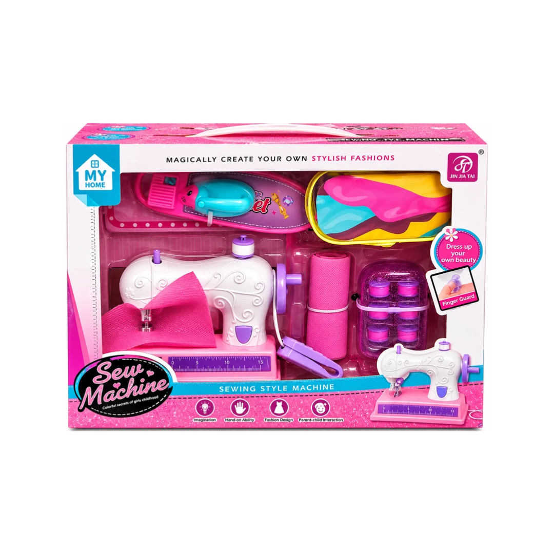 My Home Kids Sewing Machine Fashion Design Play Set with Accessories | Creative Pretend Play Toy