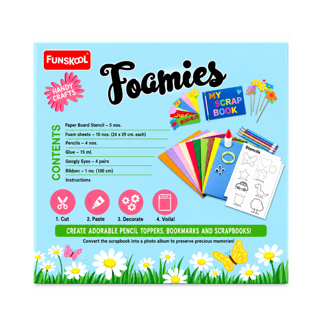 Funskool Handycrafts Foamies Diy Art & Craft Kit