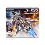 J-50 Shadow Fighter Jet 2.4GHz Remote Control Aircraft with 360° Stunts & LED Lights – Kids RC Flying Toy