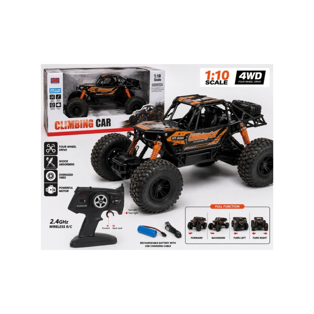 MZ 1:10 Scale 4WD Remote Control Climbing Off-Road Car with Rechargeable Battery