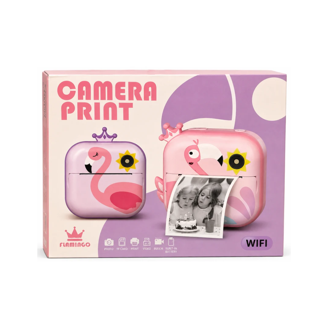 Flamingo Kids Instant Print Digital Camera