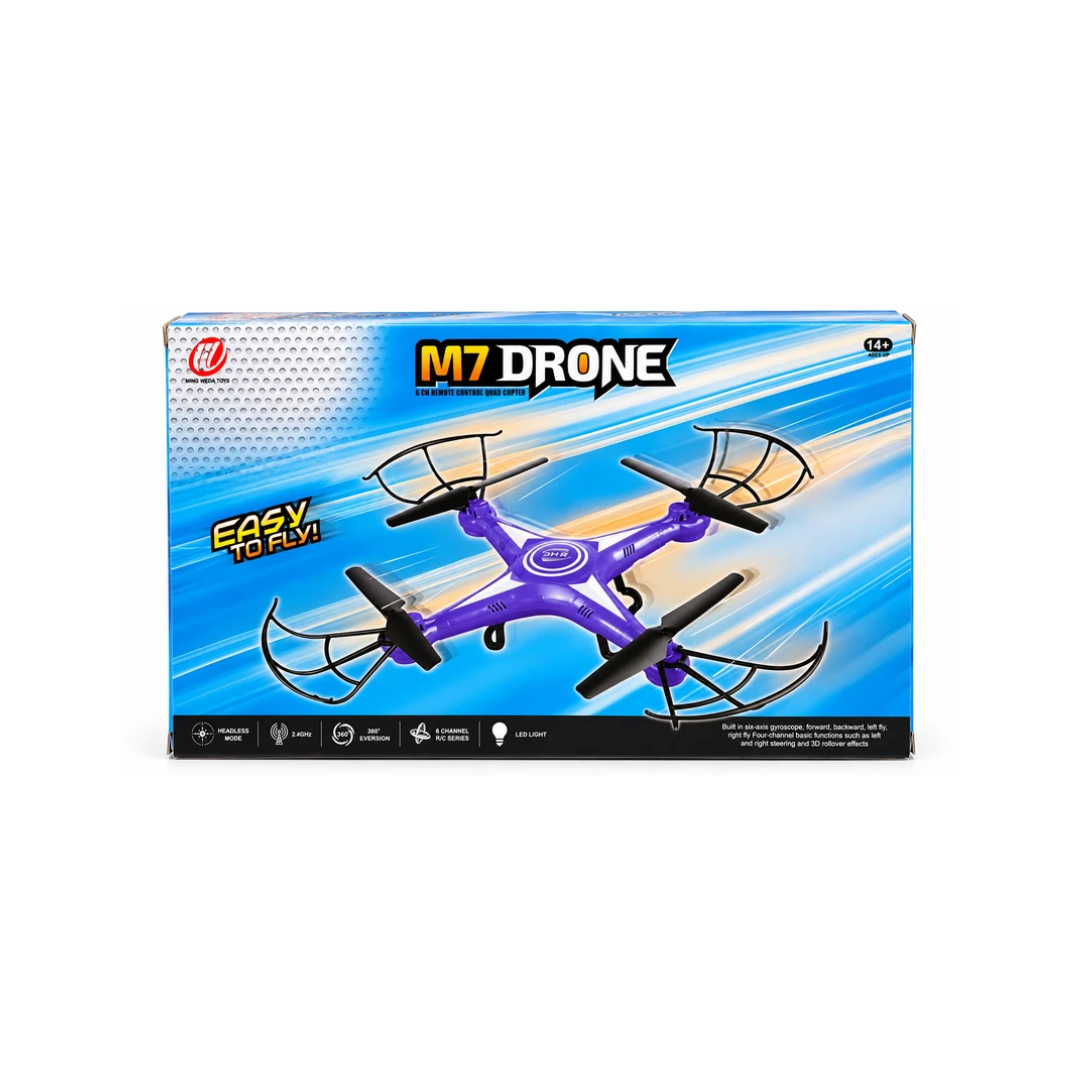 M7 RC Drone with 360° Flip, Headless Mode & LED Lights | 2.4GHz Quadcopter