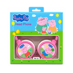 Peppa Pig Kids Wired Headphones – Pink Cartoon Headset TK-12