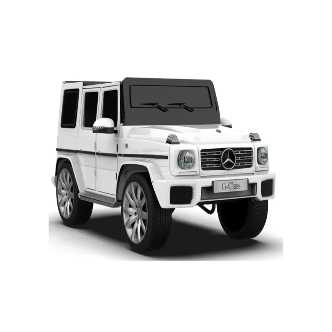 EMotorad Formula Fun Battery Oprated Mercedes Benz G-Wagon Ride-On Car, White