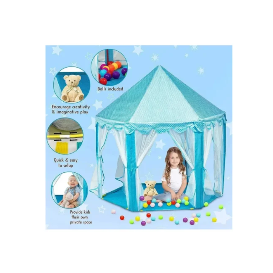 Itoys Dream Castle Play Tent Blue