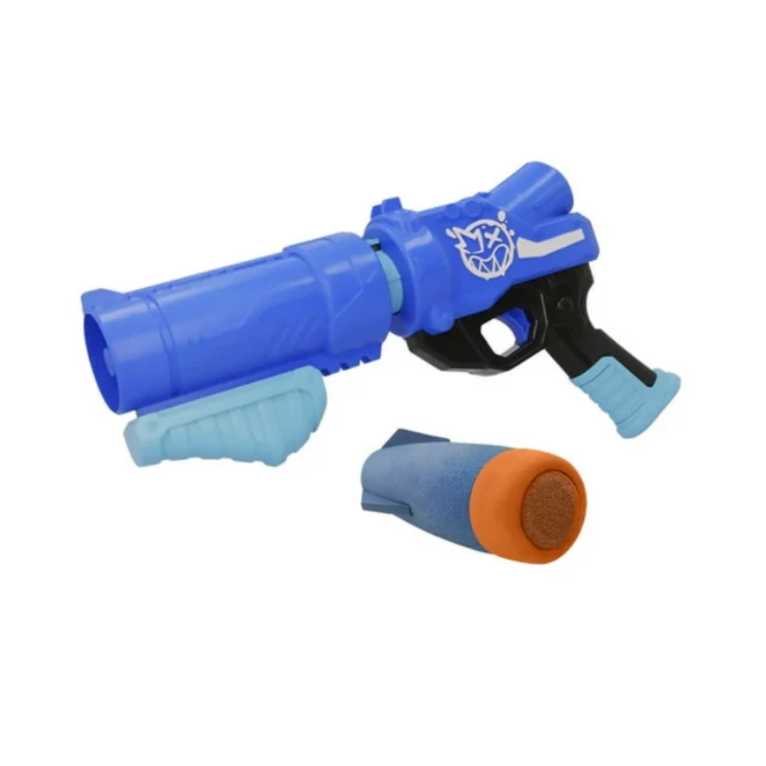 Funskool Color Clash Atomic Launcher with Extra Ammo, Chalk Filled Rocket, Pump Action