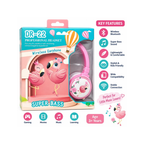 Kids Flamingo Wireless Headphones with Super Bass – Pink DR-22