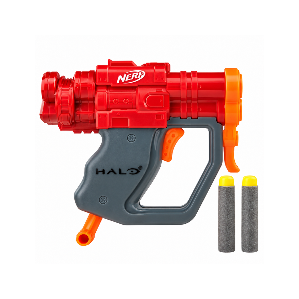Hasbro  Nerf MicroShots Halo SPNKR,Mini Dart-Firing Blaster and 2 Nerf Darts
