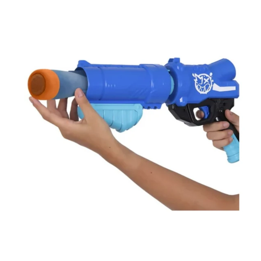 Funskool Color Clash Atomic Launcher with Extra Ammo, Chalk Filled Rocket, Pump Action