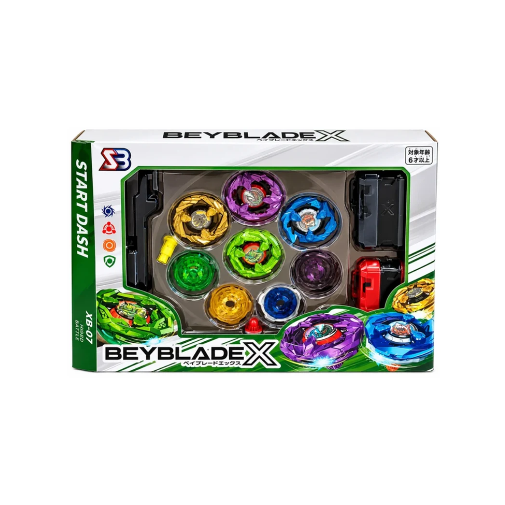 Beyblade X Start Dash Battle Set with Launchers & Multiple Spinning Tops | 6+ Years