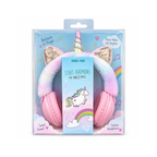 Kids Unicorn Furry Stereo Headphones with Sequin Ears DMZ-10D