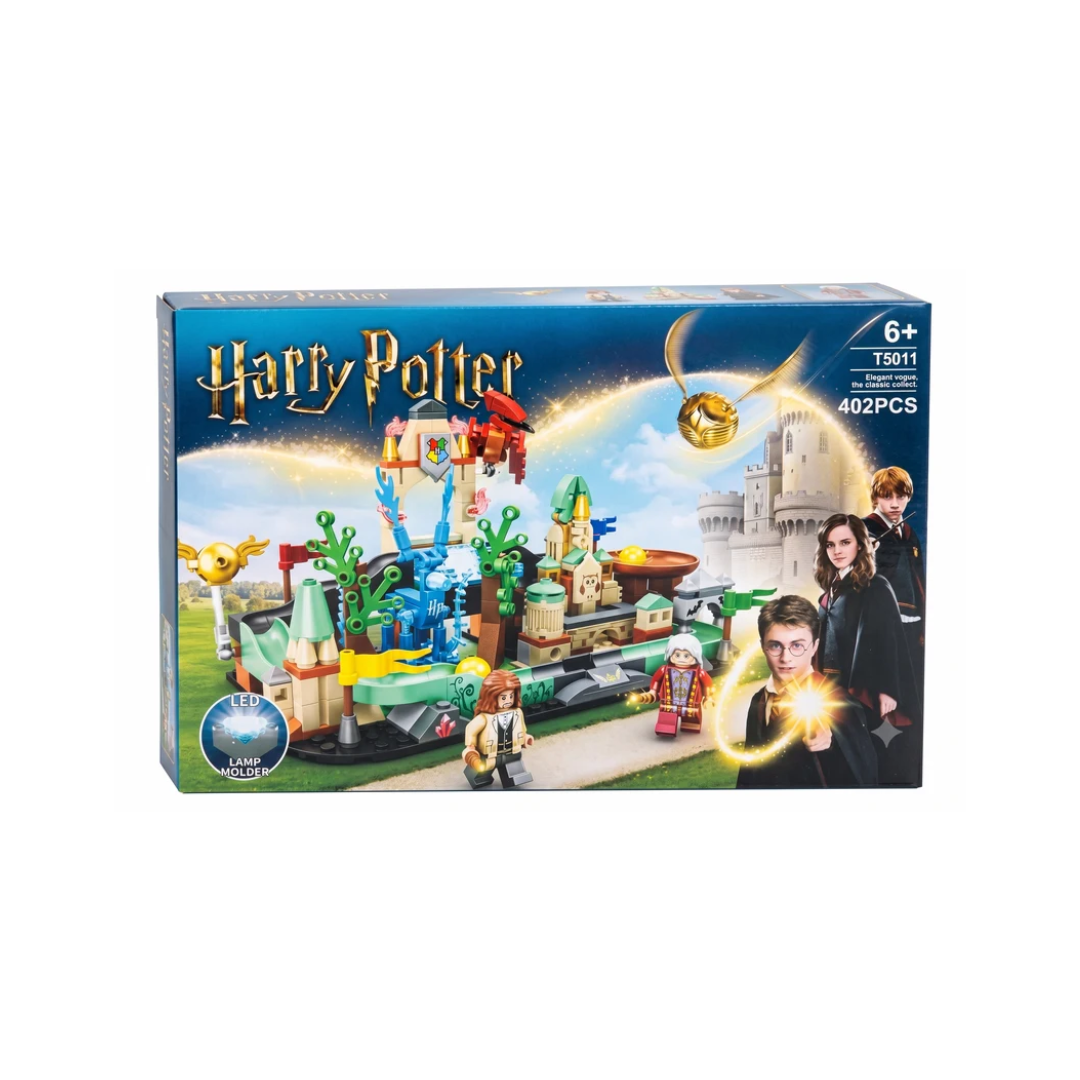 Harry Potter Magical Castle Building Blocks 402 Pcs DIY Construction Set with LED Light for Kids 6+