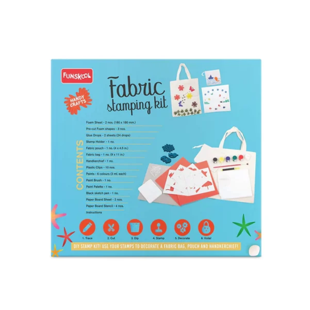Funskool Diy Fabric Stamping Kit - Multicolor