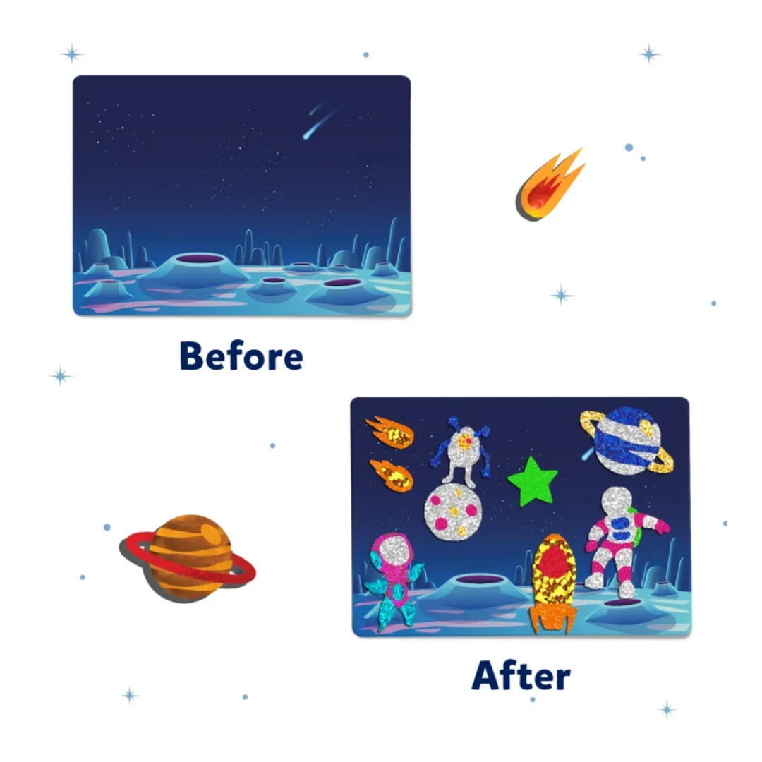 Foil Fun: Up in space | No Mess Art Kit (ages 4-9)