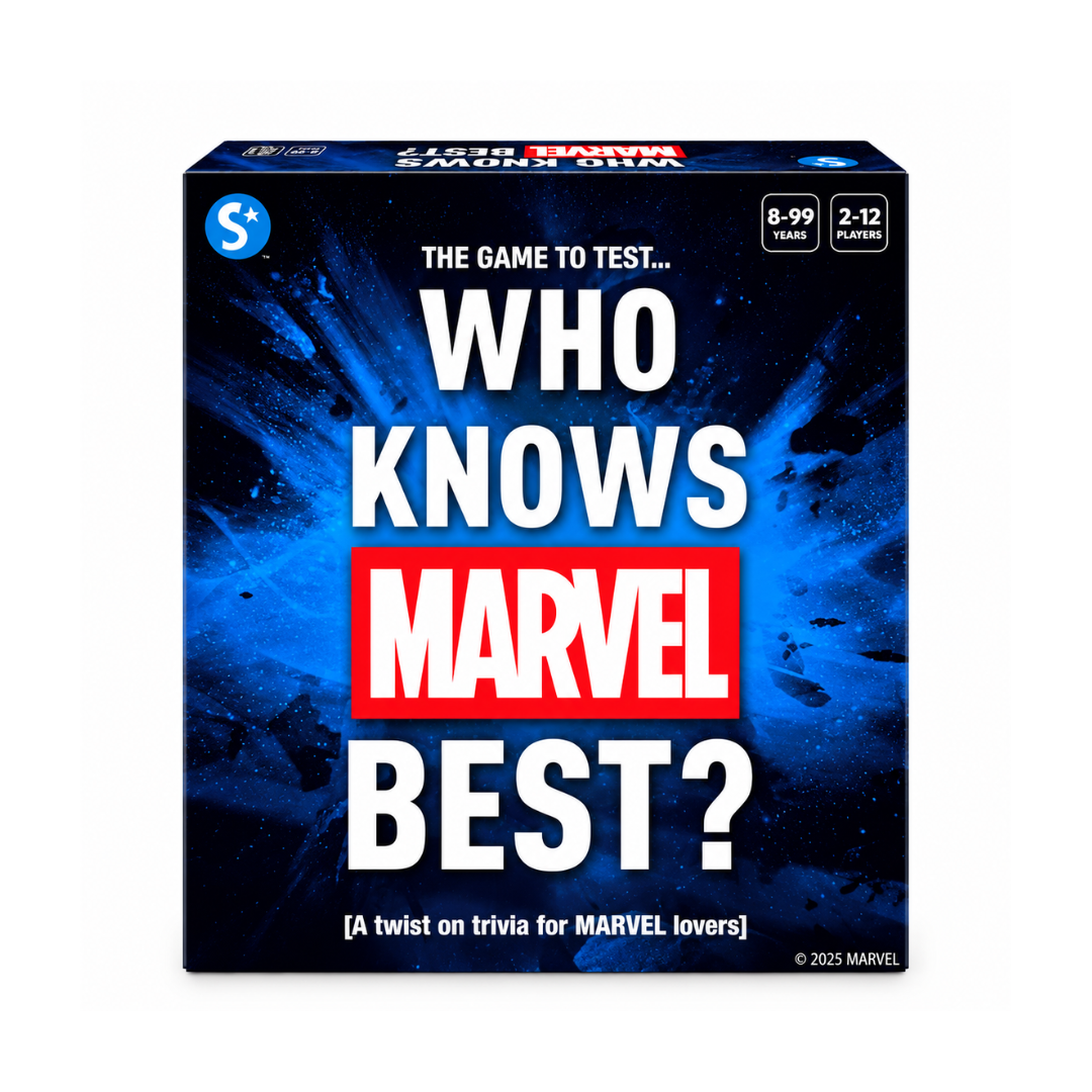 Skillmatics Card Game - Who Knows Marvel Best, Family Party Game