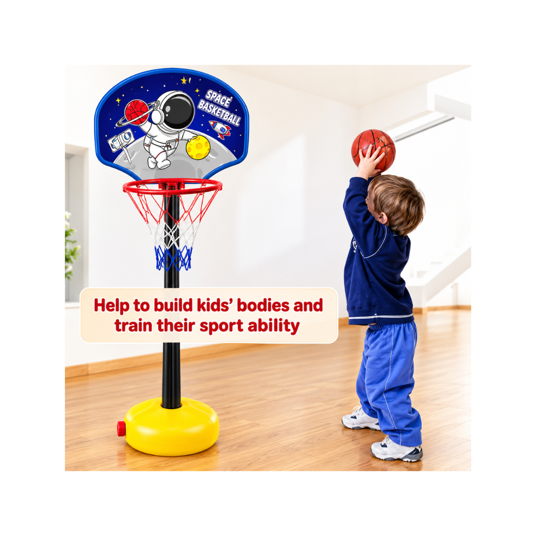 Kats Space Basket Ball Set Height Adjustable Shooting Champ Basketball Set