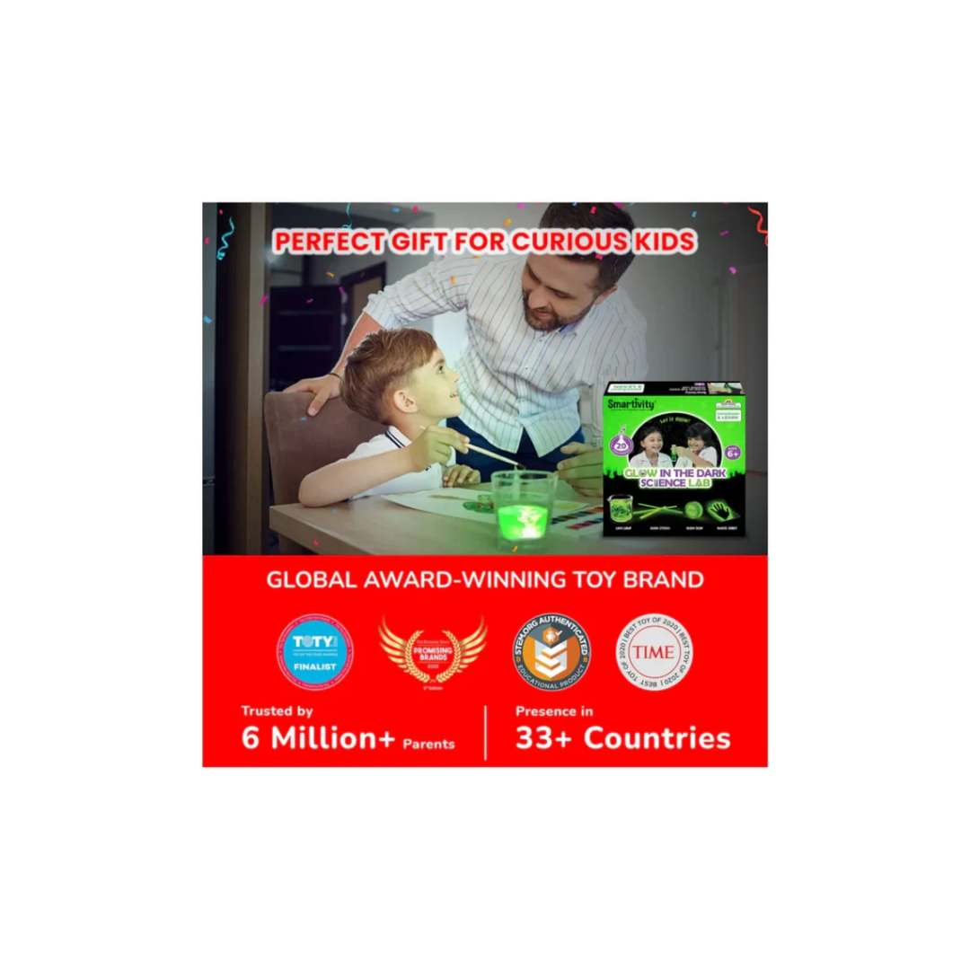 Smartivity Glow Magic Science Experiment Kit for Kids