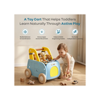 R for Rabbit Kiddie Kart 4-in-1 Versatile Toy Cart – Ride, Push & Storage Play Cart Blue Yellow