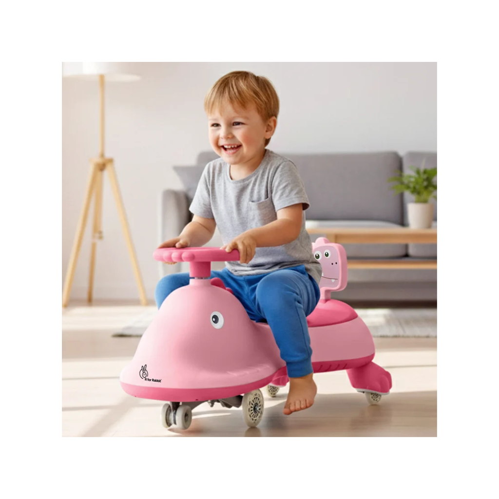 R for Rabbit Iya Iya Dino Swing Car Pink For Kids