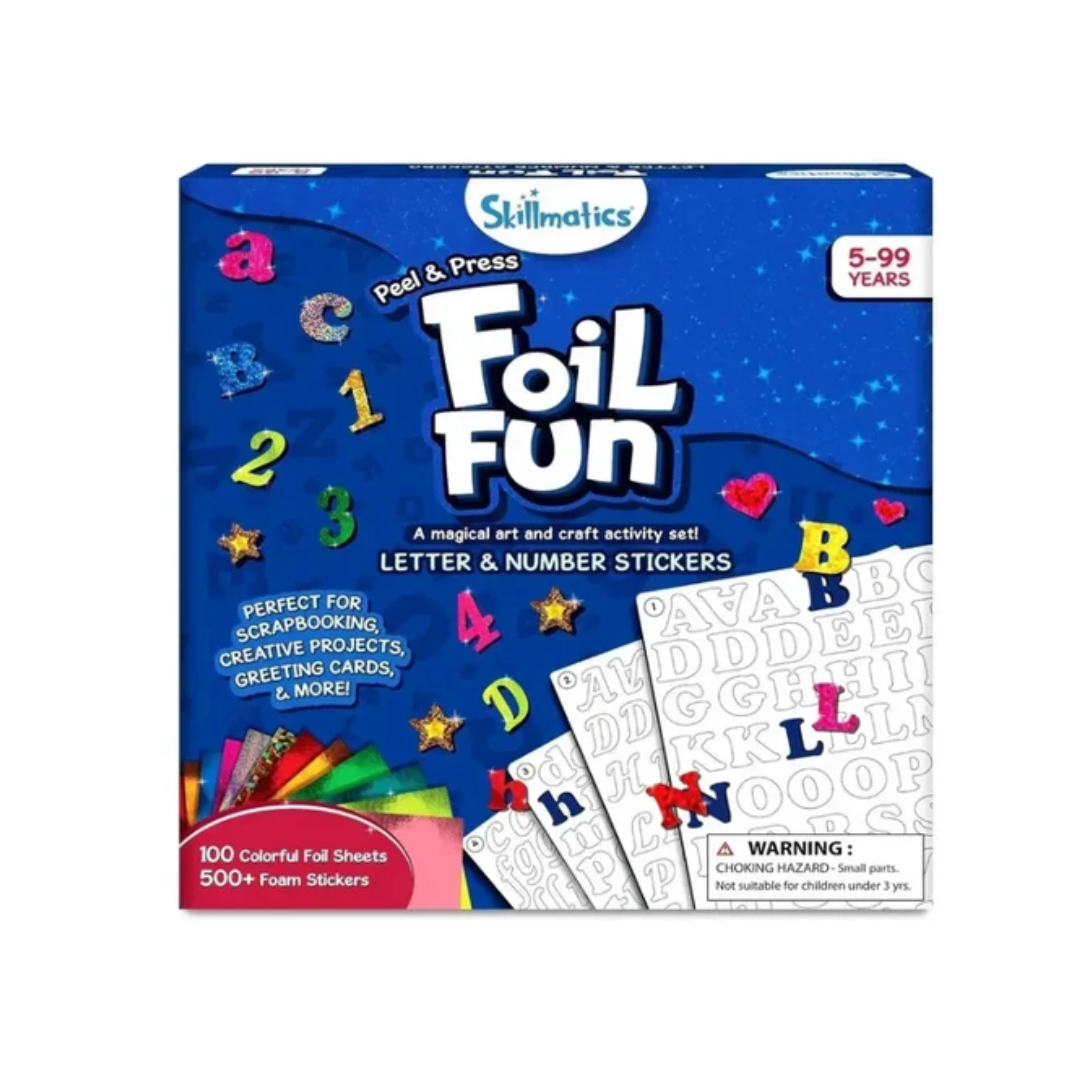 Skillmatics Foil Fun Letter & Number Stickers