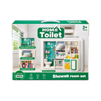 LUMO Home Toilet & Shower Room Play Set for Kids | Bathroom, Wash Basin & Cleaning Accessories with Light & Sound | 3+ Years