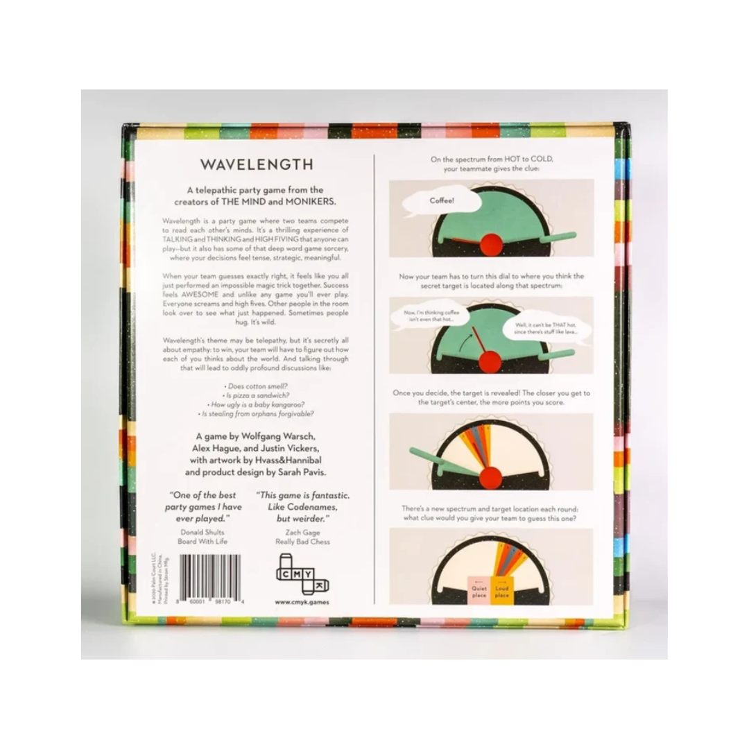 Wavelength Social Guessing Party Board Game for Adults & Families (2-12+ Players)