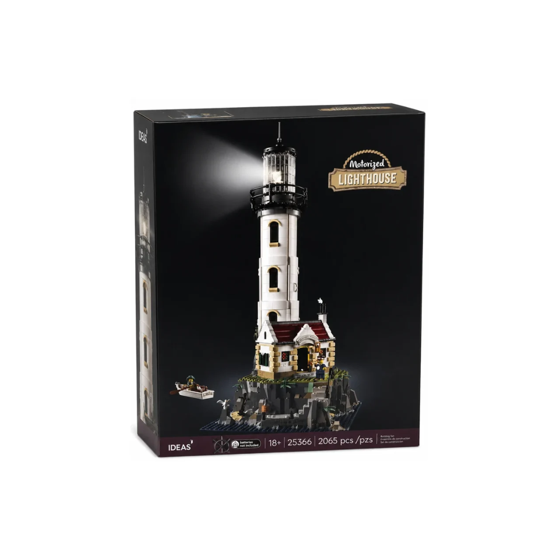 Motorized Lighthouse Building Blocks Set 2065 Pieces Rotating Light Tower Construction Toy Compatible Building Bricks