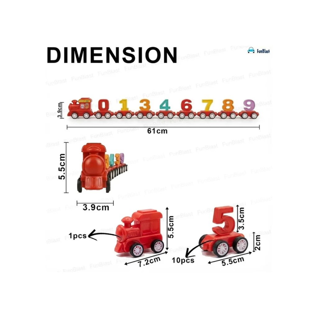 Magnetic Digital Number Train Toy – 21 Pcs Educational Learning Set for Kids 3+
