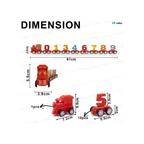 Magnetic Digital Number Train Toy – 21 Pcs Educational Learning Set for Kids 3+