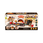 LUMO Pizza Shop Pretend Play Set for Kids | Pizza, Drink Machine & Shop Counter Accessories | 3+ Years