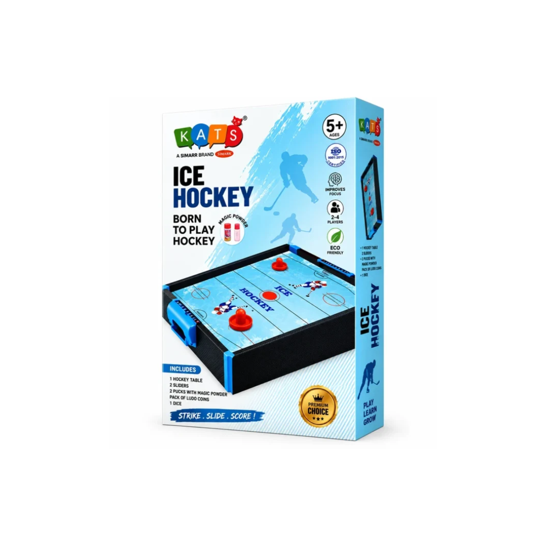 KATS by SIMARR Ice Hockey Tabletop Game for Kids 2 Player Indoor Hockey Game 5+ Years