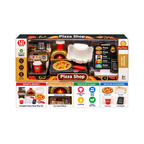 LUMO Pizza Shop Pretend Play Set for Kids | Pizza, Drink Machine & Shop Counter Accessories | 3+ Years