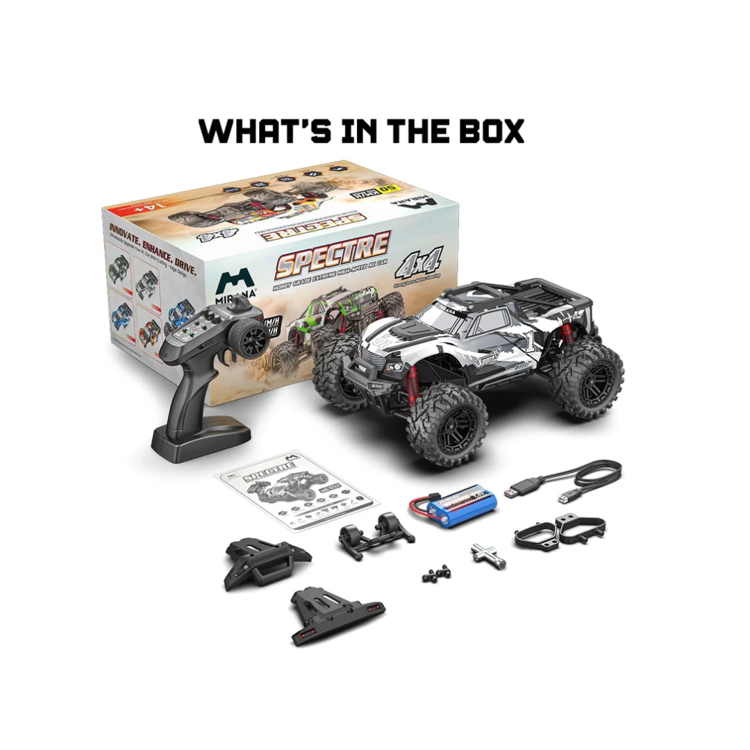Mirana Spectre 4x4 High-Speed Remote Control Adventure Truck  50km/h Silver
