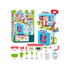 3-in-1 Kids Doctor Trolley Play Set with Medical Accessories – Pretend Play Kit | 3+ Years
